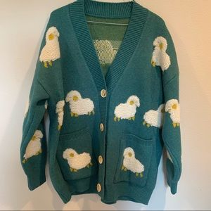 Sheep cardigan, Harry Styles inspired